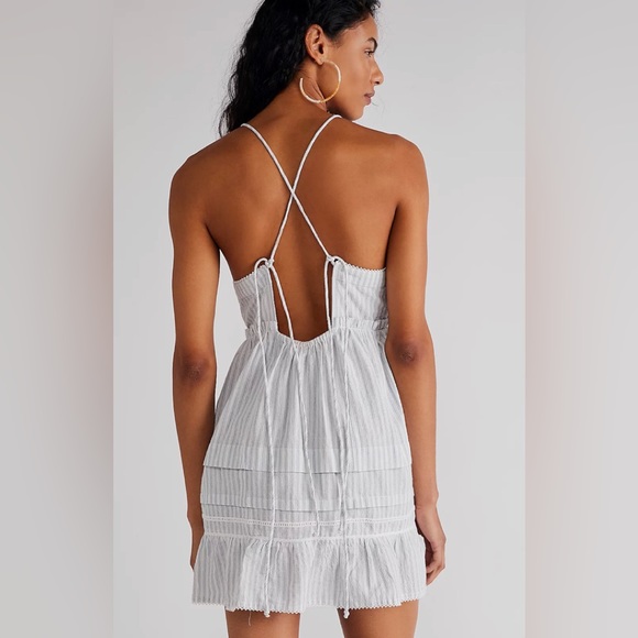 Free People Desert Days Mini Dress / Ivory Combo XS - Picture 2 of 7